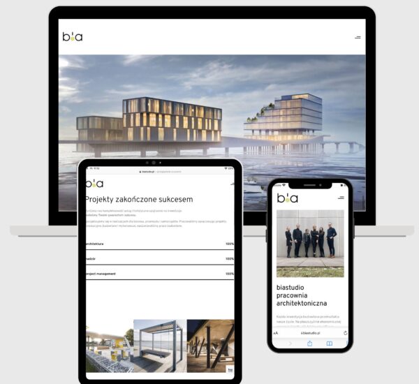 projekt strony internetowej z portfolio Szczecin