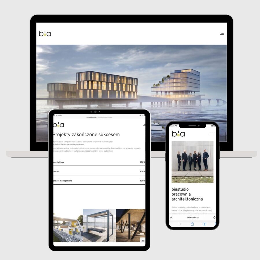 projekt strony internetowej z portfolio Szczecin