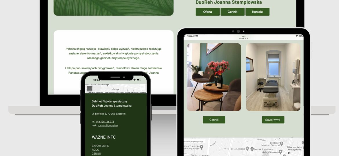 Tworzenie prostych stron internetowych typu wizytówka Szczecin